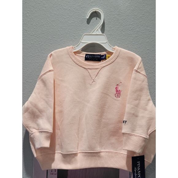 NEW Ralph Lauren Toddler 6X Sweatshirt Big PINK Pony Limited